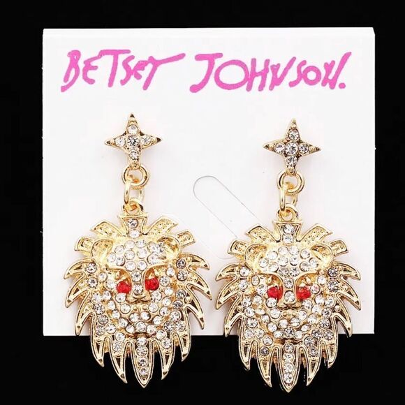 BJ Lion Earrings - Picture 1 of 6